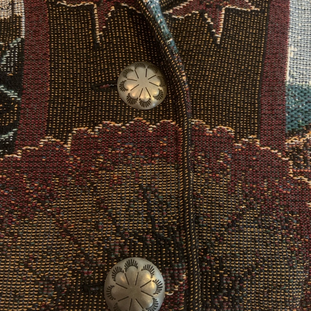 Vintage 90’s Painted Pony's Tapestry Lighthouse Nautical Jacket Size Large NWT - Picture 7 of 16